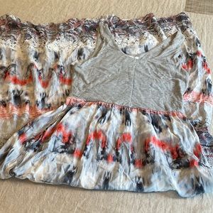 Athleta Small Boho Watercolor Maxi Tank Top Dress